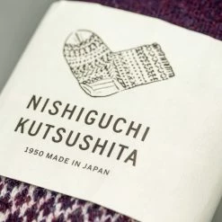 Nishiguchi Kutsushita Wool Jacquard Socks Good Purple 20 Nishiguchi Kutsushita Wool Jacquard Socks Good Purple