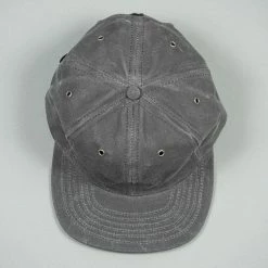 3sixteen Waxed Canvas Baseball Cap Charcoal