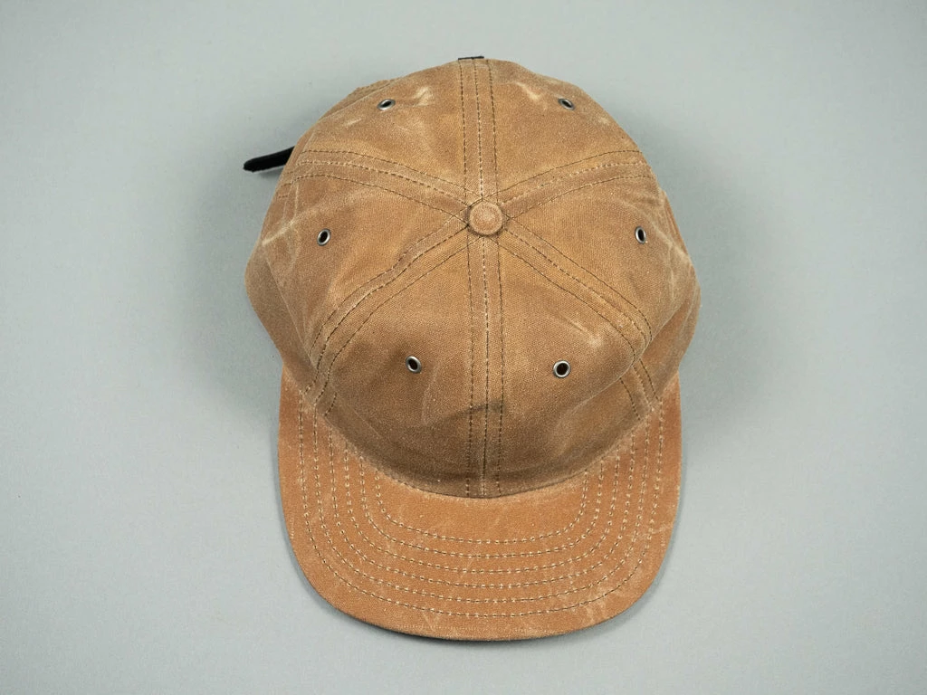 3sixteen Waxed Canvas Baseball Cap Brown 4 3sixteen Waxed Canvas Baseball Cap Brown
