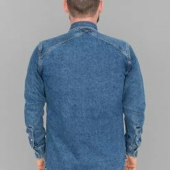 3sixteen Crosscut Western Stonewashed Denim Shirt NEW ARRIVALS