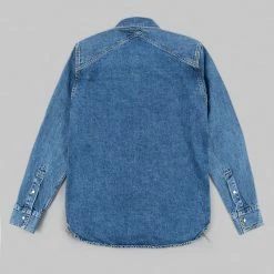 3sixteen Crosscut Western Stonewashed Denim Shirt NEW ARRIVALS