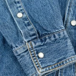 3sixteen Crosscut Western Stonewashed Denim Shirt NEW ARRIVALS