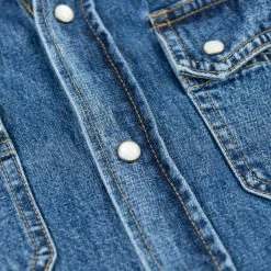 3sixteen Crosscut Western Stonewashed Denim Shirt NEW ARRIVALS