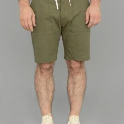 3sixteen Fatigue Shorts HBT Herringbone Twill Washed Olive NEW ARRIVALS