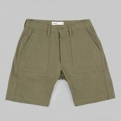 3sixteen Fatigue Shorts HBT Herringbone Twill Washed Olive NEW ARRIVALS