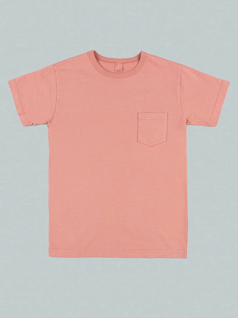 3sixteen Garment Dyed Pocket T-Shirt Faded Pink 3 3sixteen Garment Dyed Pocket T-Shirt Faded Pink