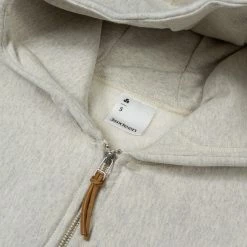 3sixteen Heavyweight Zip Hoody Oatmeal