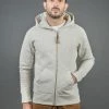 3sixteen Heavyweight Zip Hoody Oatmeal