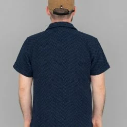 3sixteen Vacation Shirt Overdye Jacquard Black NEW ARRIVALS