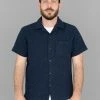 3sixteen Vacation Shirt Overdye Jacquard Black NEW ARRIVALS