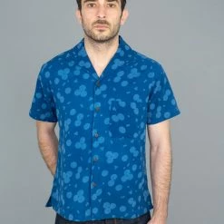 3sixteen Leisure Shirt Indigo Discharge NEW ARRIVALS