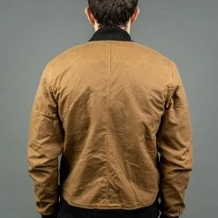 3sixteen Stadium Jacket Waxed Canvas Tan