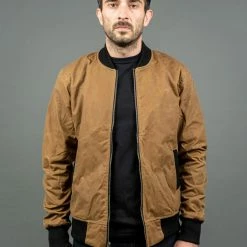 3sixteen Stadium Jacket Waxed Canvas Tan