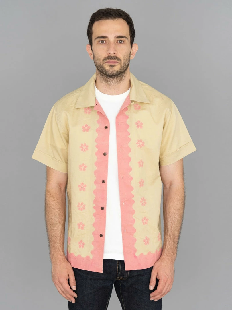 NEW ARRIVALS 3sixteen Vacation Shirt Studio Floral Pink/Natural 3 NEW ARRIVALS 3sixteen Vacation Shirt Studio Floral Pink/Natural