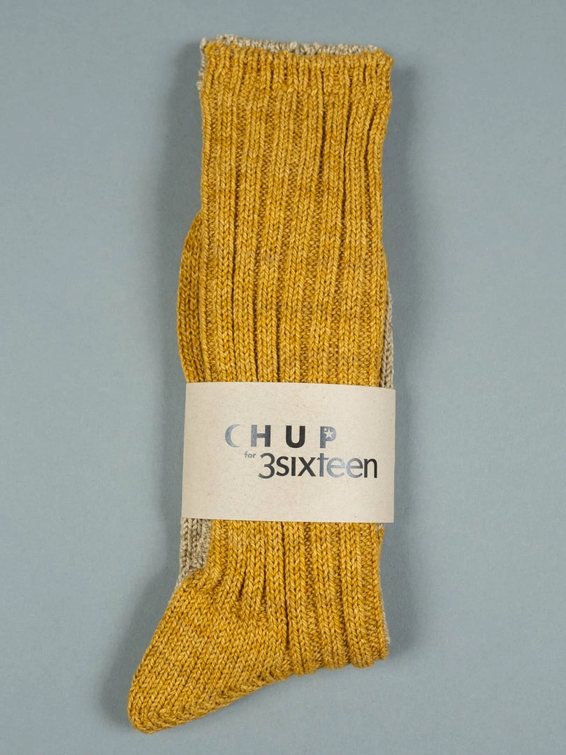 3sixteen X Chup Socks Tan/Mustard 3 3sixteen X Chup Socks Tan/Mustard