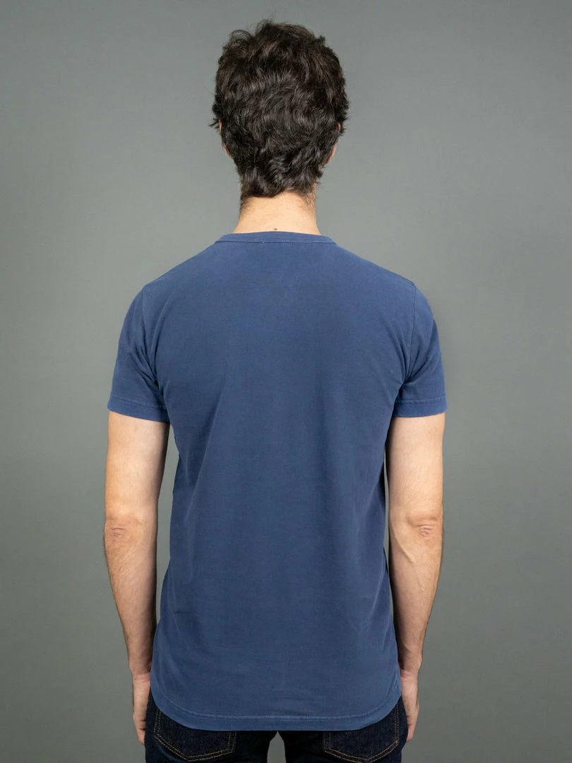 3sixteen Garment Dyed Pocket T-Shirt French Blue 4 3sixteen Garment Dyed Pocket T-Shirt French Blue
