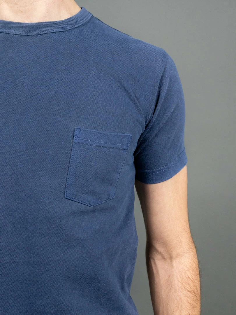 3sixteen Garment Dyed Pocket T-Shirt French Blue 7 3sixteen Garment Dyed Pocket T-Shirt French Blue