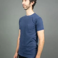 3sixteen Garment Dyed Pocket T-Shirt French Blue 22 3sixteen Garment Dyed Pocket T-Shirt French Blue