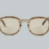 NEW ARRIVALS Calee Wellington Type Glasses Beige/Brown