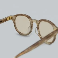 NEW ARRIVALS Calee Wellington Type Glasses Beige/Brown