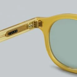 Calee Wellington Type Glasses Yellow/Green