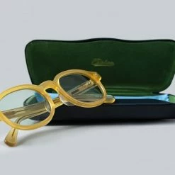 Calee Wellington Type Glasses Yellow/Green
