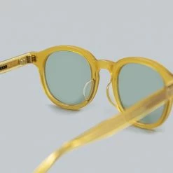 Calee Wellington Type Glasses Yellow/Green