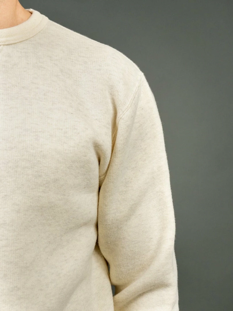 Loop & Weft Tompkins Knit V-Gusset Crewneck Sweatshirt Oatmeal 8 Loop & Weft Tompkins Knit V-Gusset Crewneck Sweatshirt Oatmeal