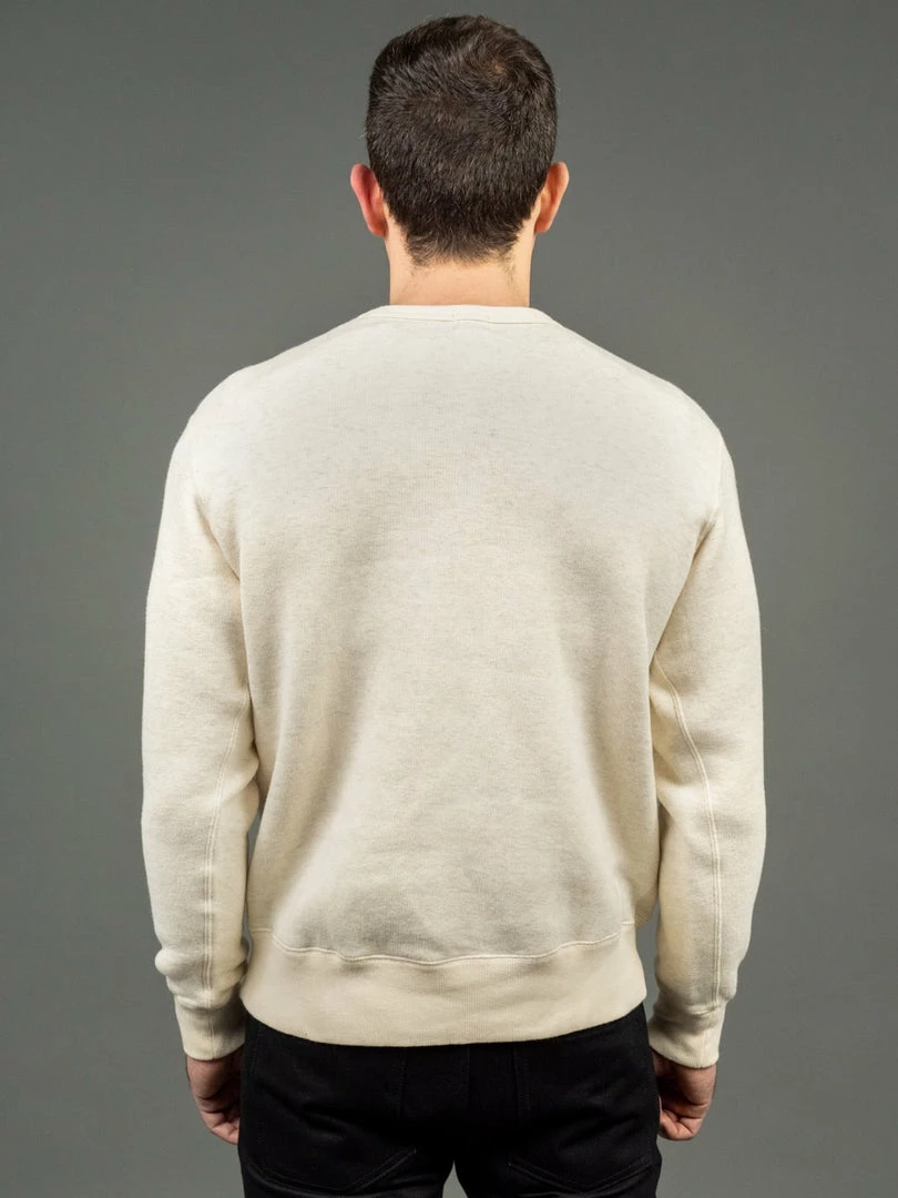 Loop & Weft Tompkins Knit V-Gusset Crewneck Sweatshirt Oatmeal 4 Loop & Weft Tompkins Knit V-Gusset Crewneck Sweatshirt Oatmeal