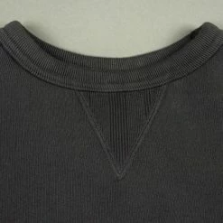 Loop & Weft Tompkins Knit V-Gusset Crewneck Sweatshirt Black 29 Loop & Weft Tompkins Knit V-Gusset Crewneck Sweatshirt Black