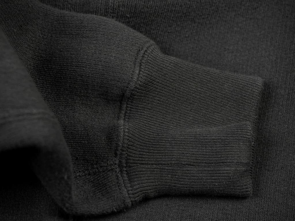 Loop & Weft Tompkins Knit V-Gusset Crewneck Sweatshirt Black 17 Loop & Weft Tompkins Knit V-Gusset Crewneck Sweatshirt Black