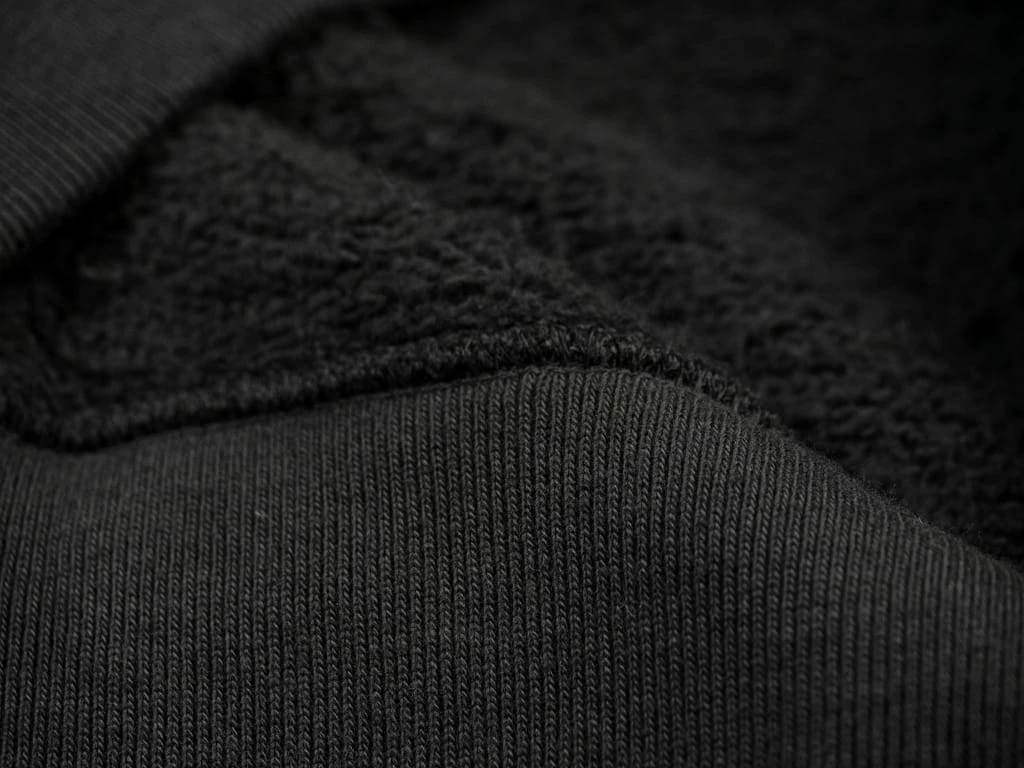 Loop & Weft Tompkins Knit V-Gusset Crewneck Sweatshirt Black 18 Loop & Weft Tompkins Knit V-Gusset Crewneck Sweatshirt Black