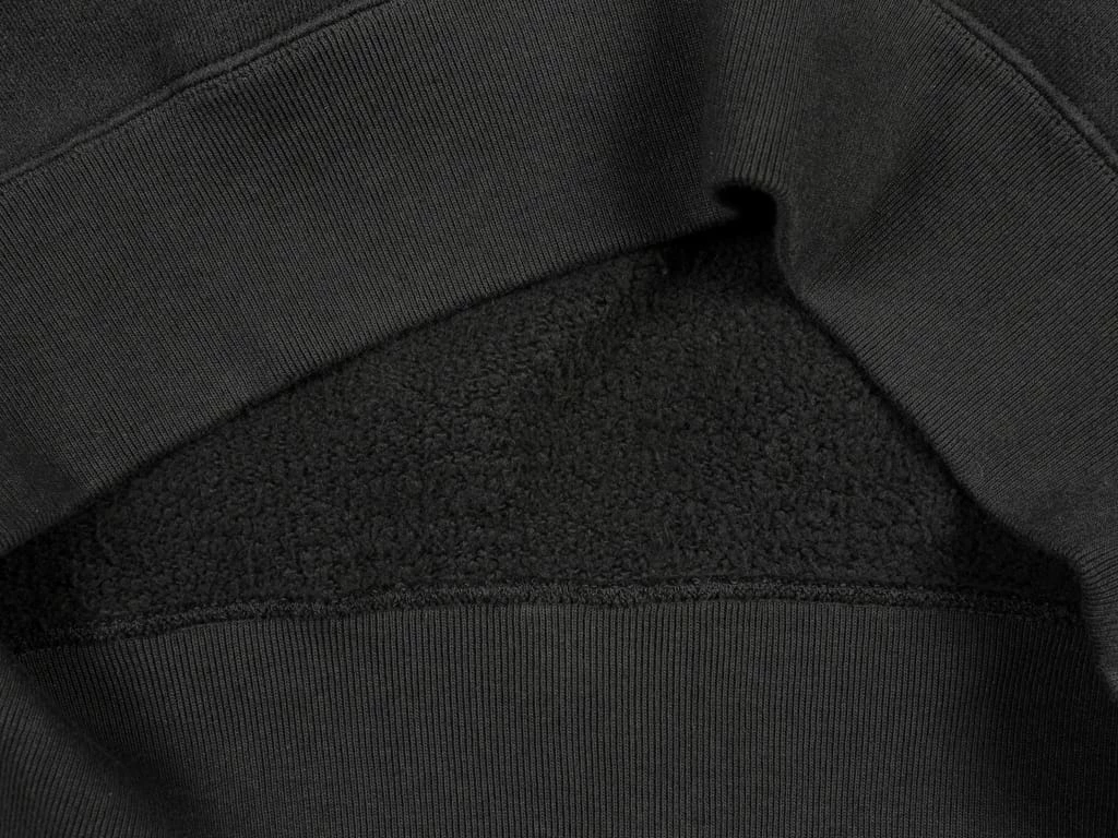 Loop & Weft Tompkins Knit V-Gusset Crewneck Sweatshirt Black 19 Loop & Weft Tompkins Knit V-Gusset Crewneck Sweatshirt Black