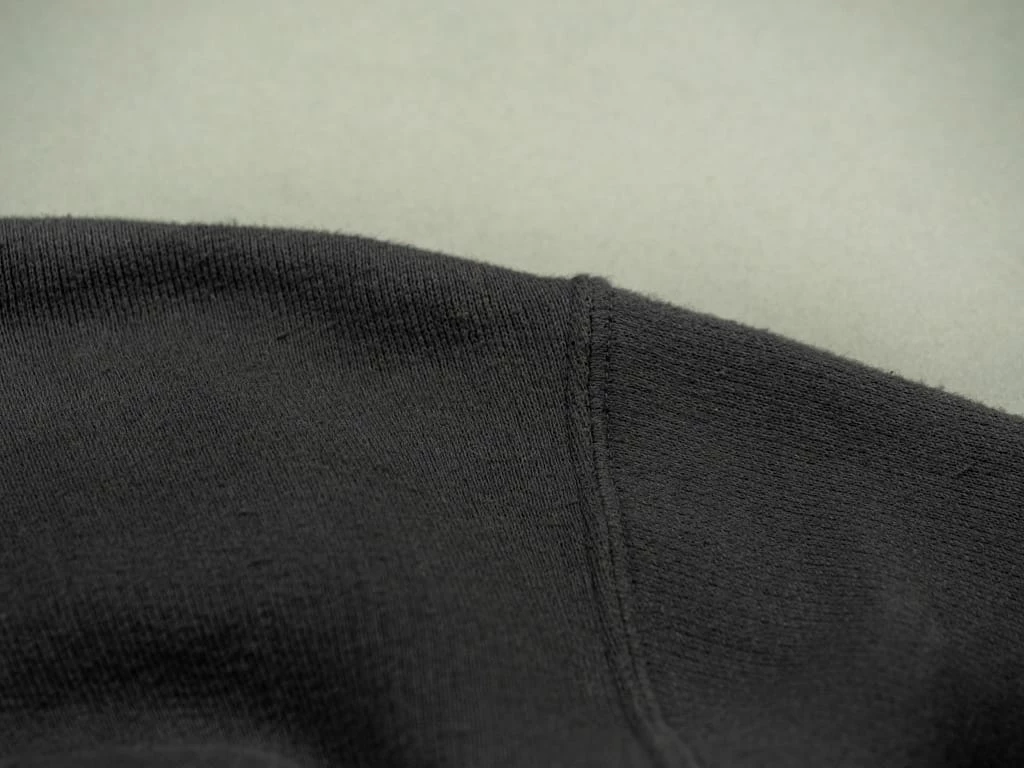 Loop & Weft Tompkins Knit V-Gusset Crewneck Sweatshirt Black 20 Loop & Weft Tompkins Knit V-Gusset Crewneck Sweatshirt Black