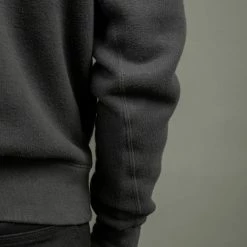 Loop & Weft Tompkins Knit V-Gusset Crewneck Sweatshirt Black 25 Loop & Weft Tompkins Knit V-Gusset Crewneck Sweatshirt Black