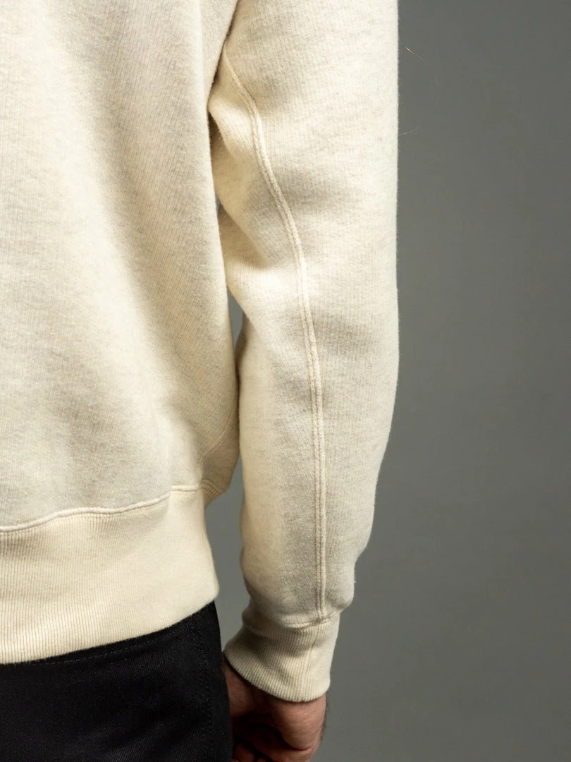 Loop & Weft Tompkins Knit V-Gusset Crewneck Sweatshirt Oatmeal 7 Loop & Weft Tompkins Knit V-Gusset Crewneck Sweatshirt Oatmeal