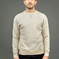 Loop & Weft Tompkins Knit V-Gusset Crewneck Sweatshirt Oatmeal