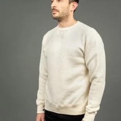 Loop & Weft Tompkins Knit V-Gusset Crewneck Sweatshirt Oatmeal 25 Loop & Weft Tompkins Knit V-Gusset Crewneck Sweatshirt Oatmeal