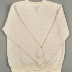 Loop & Weft Tompkins Knit V-Gusset Crewneck Sweatshirt Oatmeal 29 Loop & Weft Tompkins Knit V-Gusset Crewneck Sweatshirt Oatmeal