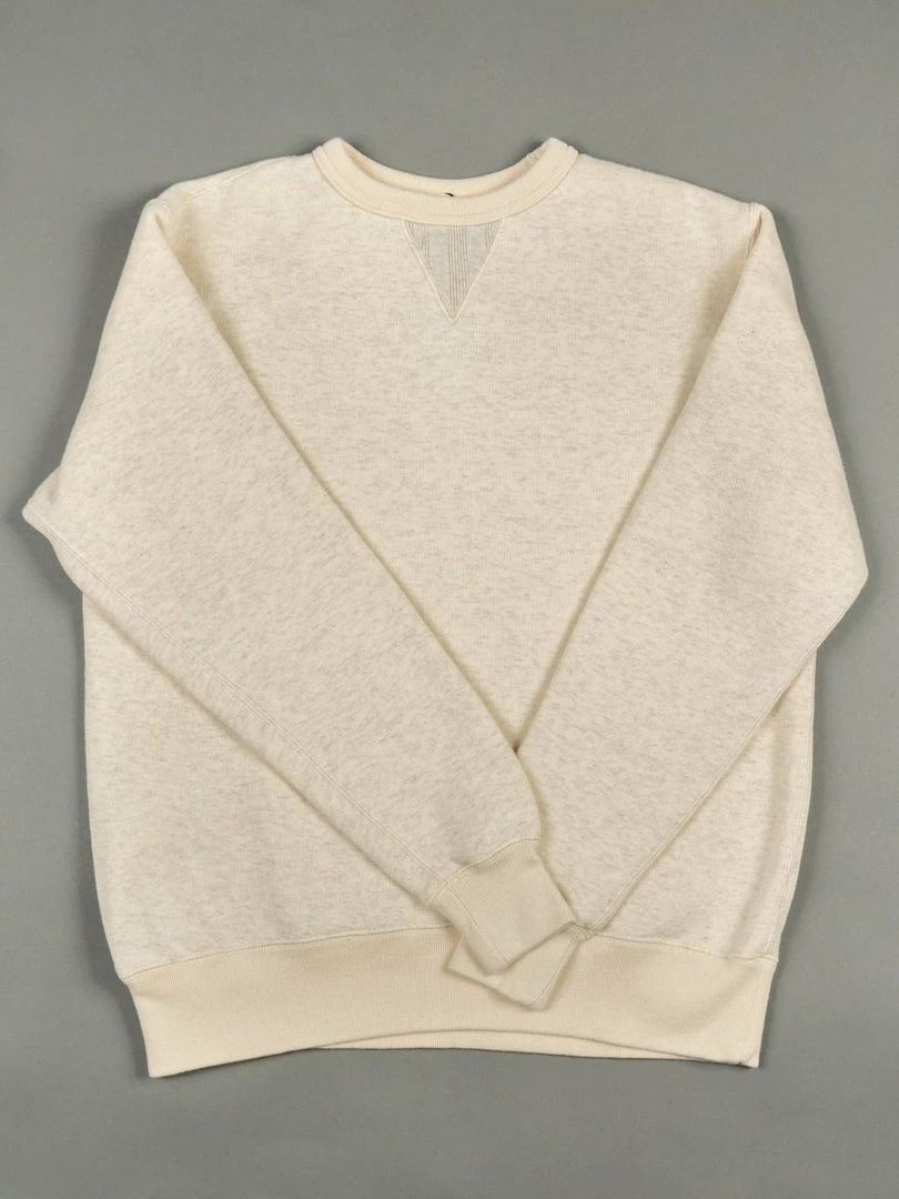 Loop & Weft Tompkins Knit V-Gusset Crewneck Sweatshirt Oatmeal 9 Loop & Weft Tompkins Knit V-Gusset Crewneck Sweatshirt Oatmeal