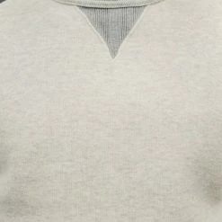 Loop & Weft Tompkins Knit V-Gusset Crewneck Sweatshirt Grey