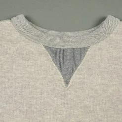 Loop & Weft Tompkins Knit V-Gusset Crewneck Sweatshirt Grey