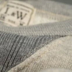 Loop & Weft Tompkins Knit V-Gusset Crewneck Sweatshirt Grey