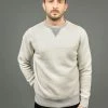 Loop & Weft Tompkins Knit V-Gusset Crewneck Sweatshirt Grey 2 Loop & Weft Tompkins Knit V-Gusset Crewneck Sweatshirt Grey