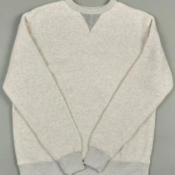 Loop & Weft Tompkins Knit V-Gusset Crewneck Sweatshirt Grey