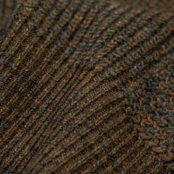 Loop & Weft Merino Super Lamb Switch Panel Crewneck Sweater Deep Clay Brown