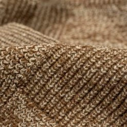 Loop & Weft Merino Super Lamb Switch Panel Crewneck Sweater Mix Brown