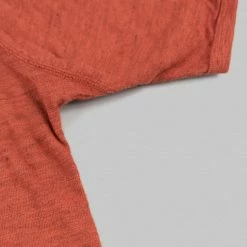 Loop & Weft Heather Slub Cotton Freedom Crewneck T-Shirt Old Brick