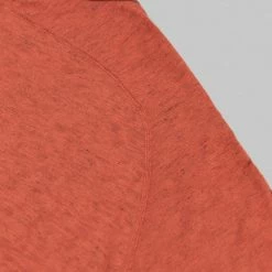 Loop & Weft Heather Slub Cotton Freedom Crewneck T-Shirt Old Brick