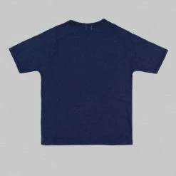 Loop & Weft Heather Slub Cotton Freedom Crewneck T-Shirt French Navy Blue